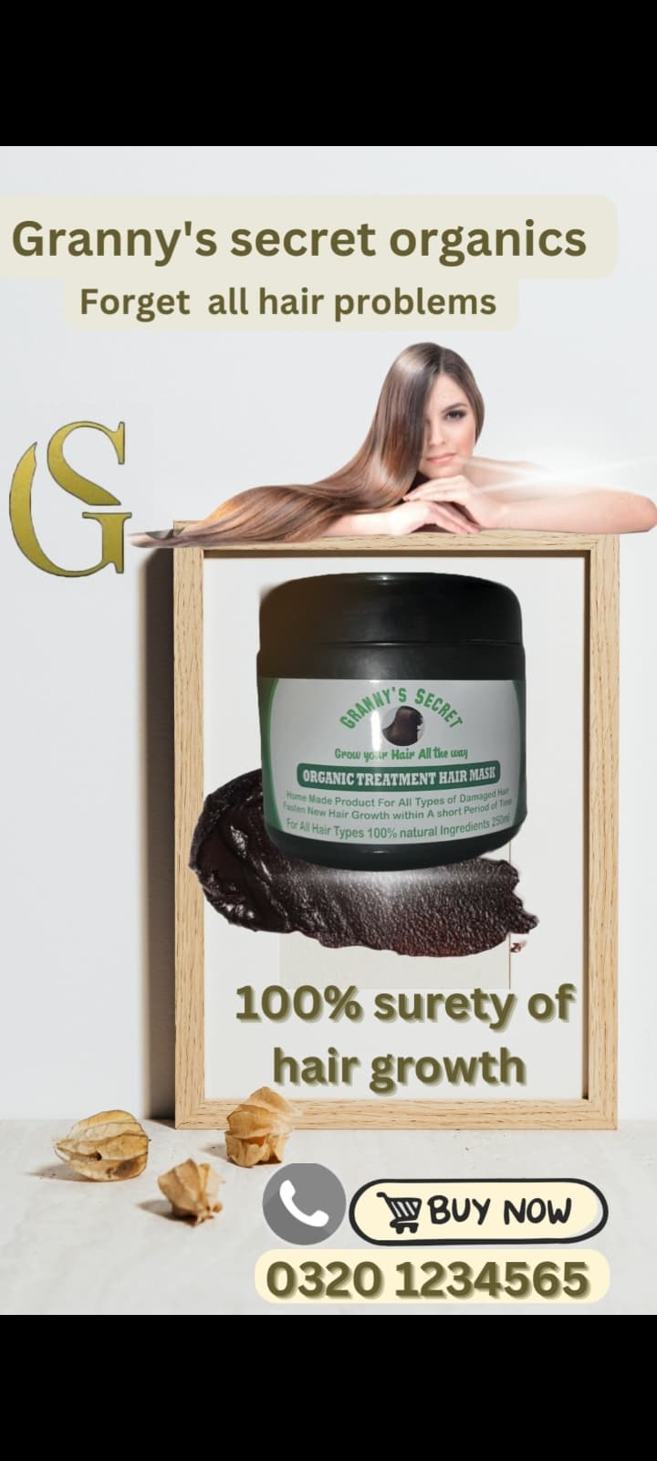 Granny's organic organic treatment hair mask